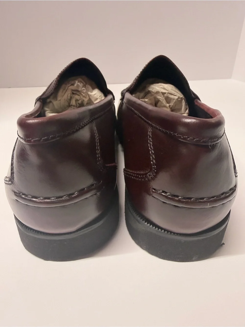 Rockport Men’s Tassel Loafers Burgundy Oxblood Leather Slip On Dress Shoes 10W
